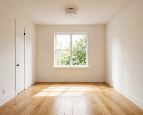 An empty room ready for a closet redesign